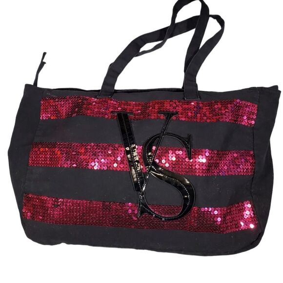 VICTORIAS SECRET sequined weekend bag - Picture 1 of 5